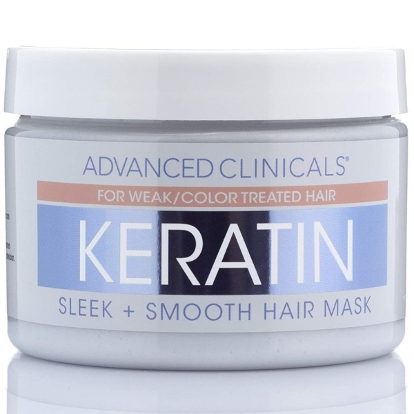 Advanced Clinicals Keratin Yumuşak ve Pürüzsüz Saçlar İçin Saç Maskesi 340GR - 1