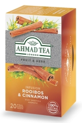 Ahmad Tea Rooibos & Cinnamon Bardak Poşet Çay 20 Adet - Ahmad Tea