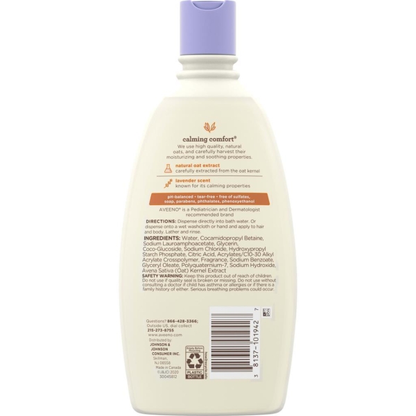 Aveeno Baby Lavender Vanilla Banyo Bakımı 532ML - 2