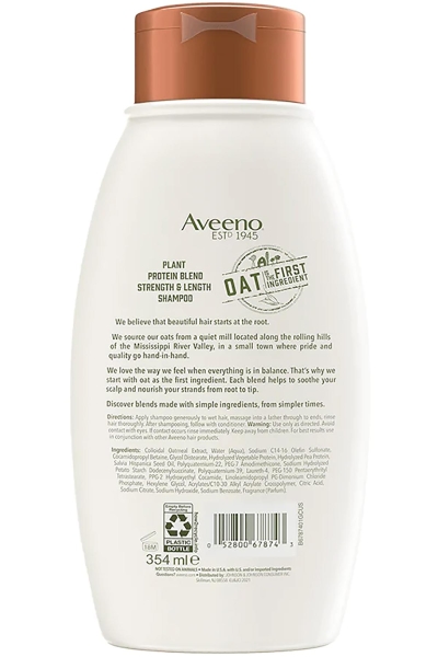 Aveeno Plant Protein Blend Güç ve Uzunluk Desteği Şampuanı 354ML - 2