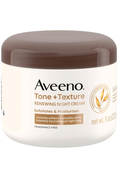 Aveeno Tone + Texture Eksfoliye Edici ve Nemlendirici Gece Vücut Kremi 227GR - 1