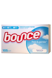 Bounce Free & Gentle Kurutma Makinesi Mendili 105 Adet - Bounce