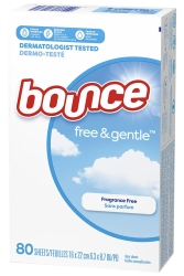 Bounce Free & Gentle Kurutma Makinesi Mendili 80 Adet - Bounce