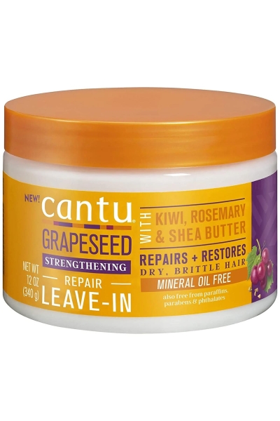 Cantu Grapeseed Güçlendirici Onarıcı Durulanmayan Saç Kremi 340GR - 1