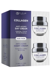 Clear Beauty Collagen Gece ve Gündüz Kremi İkili Set 2x50ML - Clear Beauty