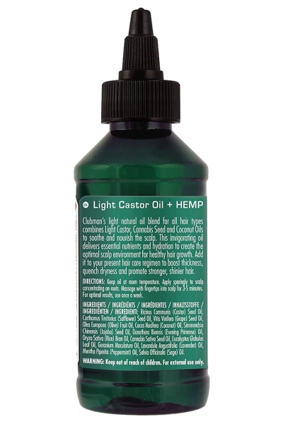 Clubman Pinaud Light Castor Oil + Hemp Saç Bakım Yağı 118ML - 2