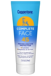 Coppertone Complete Yağsız Yüz İçin SPF45 Güneş Koruyucu Losyon 74ML - Coppertone