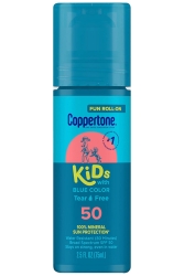 Coppertone Kids SPF50 Mavi Renkli Roll-On Güneş Koruyucu 75ML - Coppertone