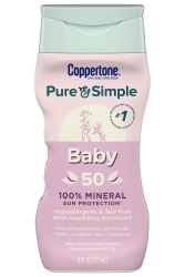 Coppertone Pure & Simple Baby SPF50 Bebek Güneş Kremi 177ML - Coppertone