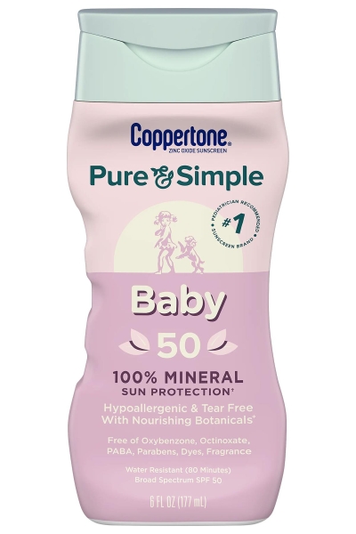 Coppertone Pure & Simple Baby SPF50 Bebek Güneş Kremi 177ML - 1