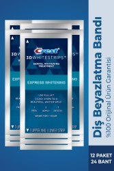 Crest 3D White 1 Hour Express 12 Paket / 24 Bant - Crest