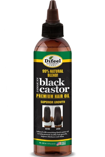 Difeel Jamaican Black Castor Yavaş Uzayan Saçlara Özel Saç Bakım Yağı 240ML - 1