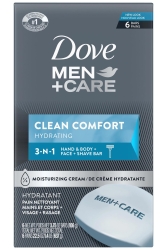 Dove Men Clean Comfort Yüz ve Vücut Sabunu 6lı Paket - Dove