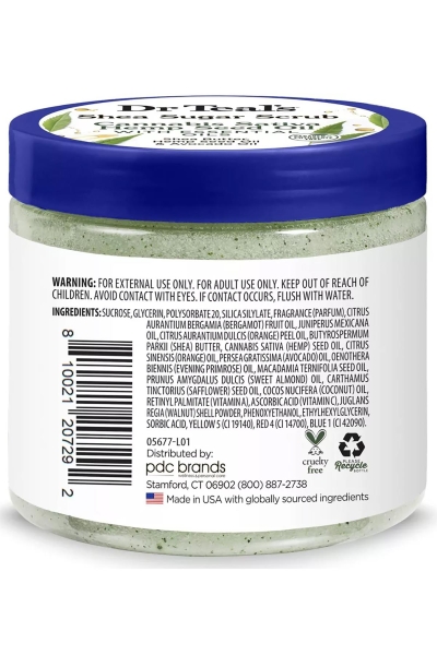 Dr.Teal's Shea Sugar Scrub Hemp Seed Oil Vücut Şeker Peeling 538GR - 2