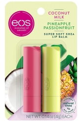 Eos Lip Balm Coconut Milk + Pineapple Passionfruit 2'li Dudak Balsamı 2x4GR - EOS Lip Balm