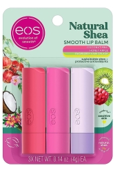 Eos Lip Balm Natural Shea Dudak Balsamı Çeşit Paketi 3 Adet - EOS Lip Balm