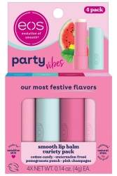 EOS Lip Balm Party Vibes Dudak Balsamı Çeşit Paketi 4 Adet - EOS Lip Balm