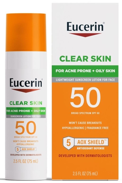 Eucerin Clear Skin SPF50 Yüz İçin Güneş Koruyucu Losyon 75ML - 1