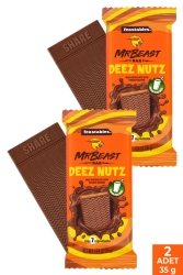 Feastables Mr Beast Fıstık Ezmeli Çikolata Bar 2x35GR - Feastables