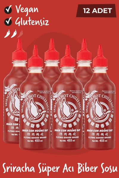 Flying Goose Sriracha Süper Acı Chilli Biberi Sosu 455ML 12 Adet - 1