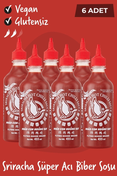 Flying Goose Sriracha Süper Acı Chilli Biberi Sosu 455ML 6 Adet - 1