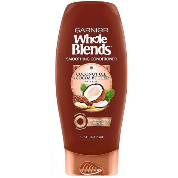 Garnier Whole Blends Hindistan Cevizi ve Kakao Yağı Özlü Pürüzsüzleştirici Saç Kremi 370ML - 1