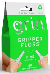 Grin Gripper Floss Fine Tutamaçlı Diş İpi 60 Adet - Grin