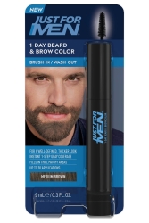 Just For Men 1 Günlük Geçici Sakal ve Kaş Boyası Orta Kahverengi 9ML - Just For Men