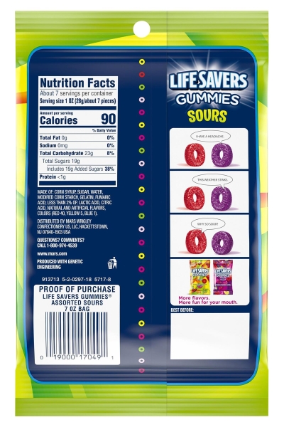 Life Savers Gummies Sours Jelibon 198GR - 2