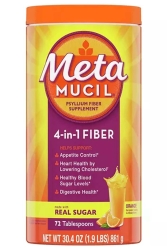 Metamucil Real Sugar Orange Multihealth Fiber Powder 861GR - Metamucil