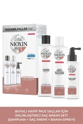 Nioxin System Kit 3 - Boyalı Hafif İnce Saçlar İçin Kalınlaştırıcı Bakım - Nioxin