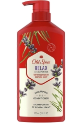 Old Spice Relax With Lavender 2in1 Şampuan ve Saç Kremi 650ML - Old Spice