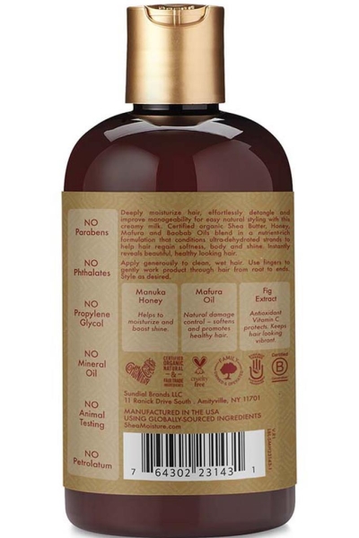 Shea Moisture Manuka Balı ve Mafura Yağı Durulanmayan Nemlendirici Saç Bakım Sütü 237ML - 3