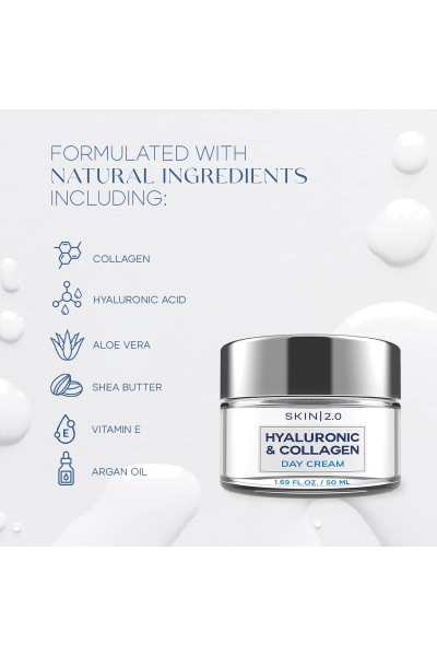 Skin 2.0 Hyaluronic & Collagen Gündüz Yüz Kremi 50ML - 2