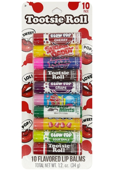 Taste Beauty Tootsie Roll Lip Balm Dudak Balsamı Çeşit Paketi 10 Adet - 1