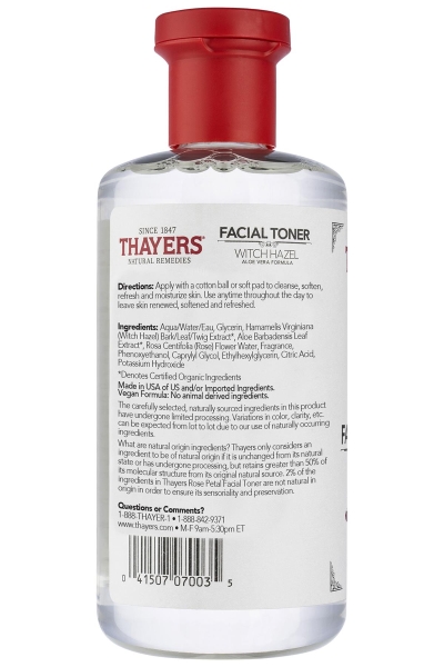 Thayers Cadı Fındığı ve Gül Yaprağı Yüz Toniği 355ML - 2