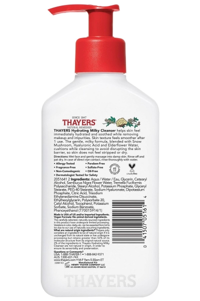 Thayers Kar Mantarı ve Hyaluronik Asit Nemlendirici Sütlü Yüz Temizleyici 237ML - 2