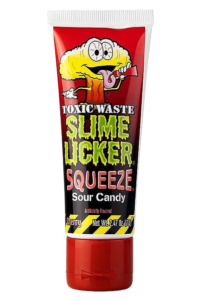 Toxic Waste Slime Licker Squeeze Sour Candy Cherry 70GR - 1