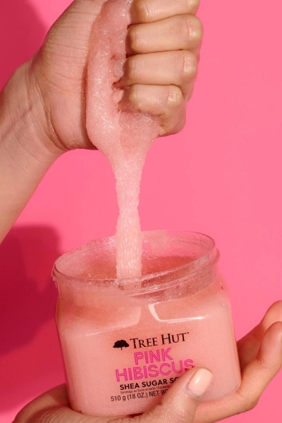 Tree Hut Pink Hibiscus Shea Sugar Scrub Vücut Peelingi 510GR - 6