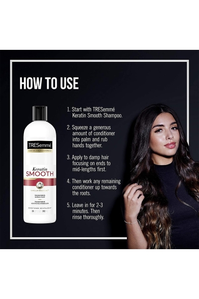 TRESemme P/C Keratin Smooth Kıvırcık Saçlar İçin Bukle Belirginleştirici Saç Kremi 592ML - 3