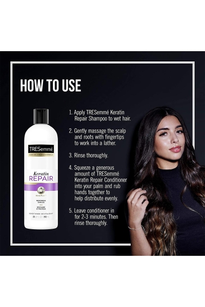 TRESemme P/C Keratin Yıpranmış Saçlar İçin Onarıcı Saç Kremi 592ML - 3