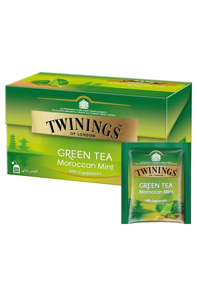 Twinings Fas Naneli Yeşil Çay 25'li Bardak Poşet - 1