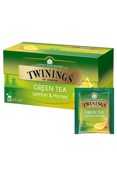 Twinings Limonlu ve Ballı Yeşil Çay 25'li Bardak Poşet - 1