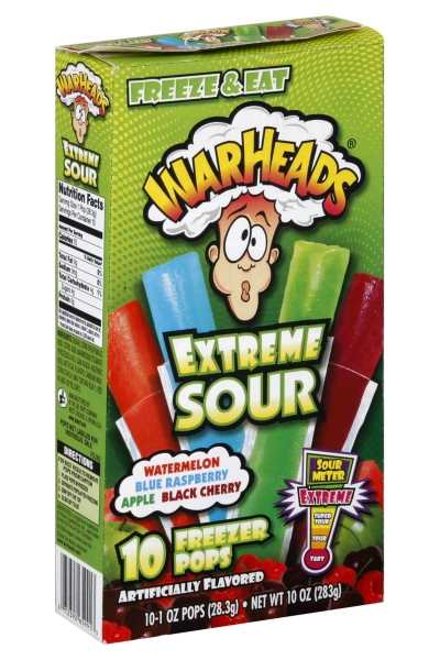 WarHeads Extreme Sour 10 Freezer Pops 283.5GR - 1